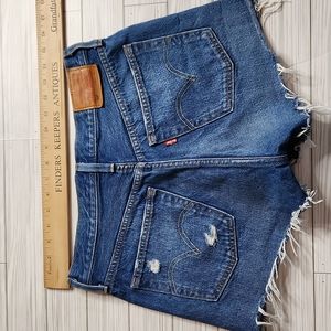 LEVIS 501 big E vtg cut off jean shorts. Size 29